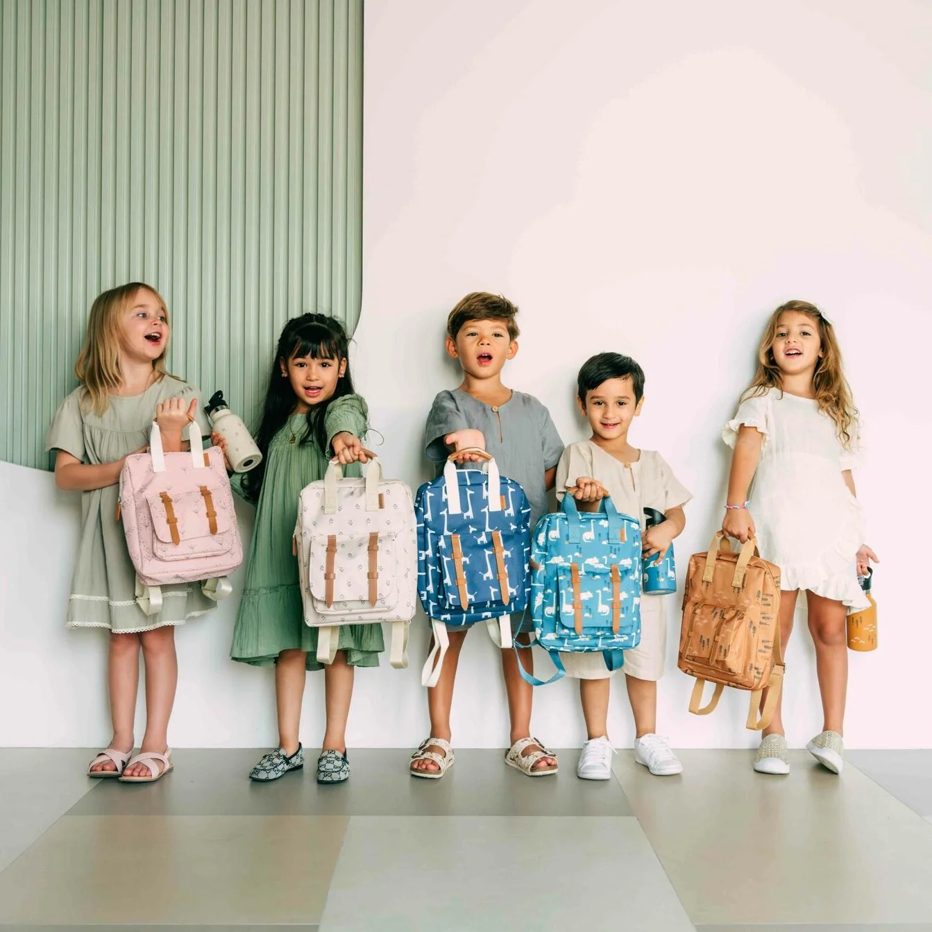 Pretty Kids with Maison school Bags